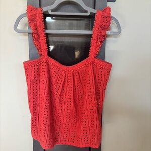 🎈 Sezane Red Abby Sleeveless Top - size L